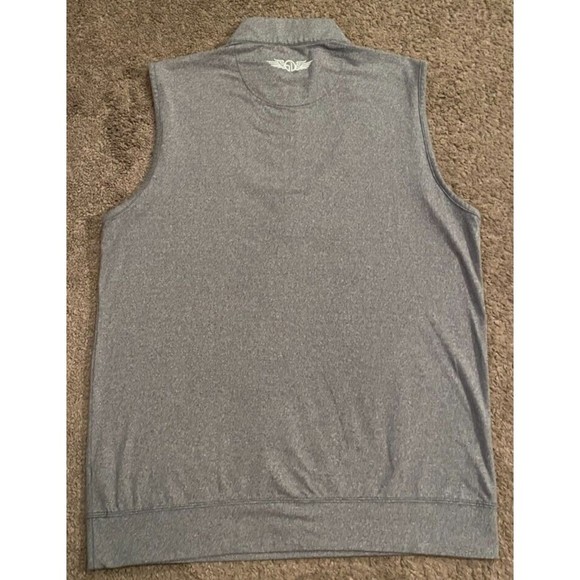 Men's Straight Down 1/2 Zip Pullover Golf Vest Made in South Korea Size Medium - Picture 2 of 7